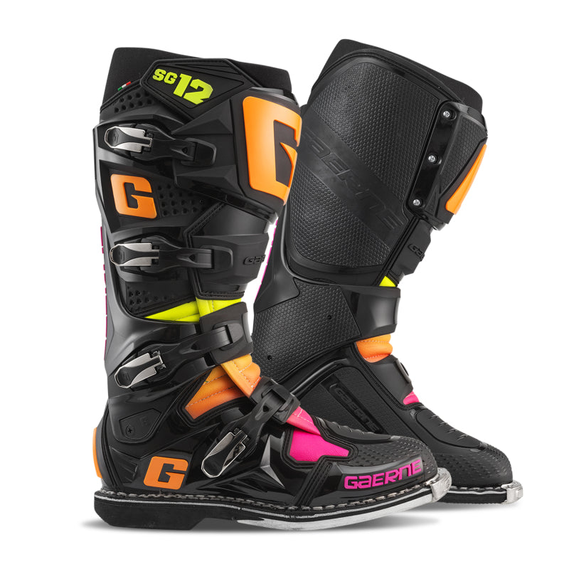 Gaerne SG12 Limited Edition Boot Black/Orange/Pink - Size 11