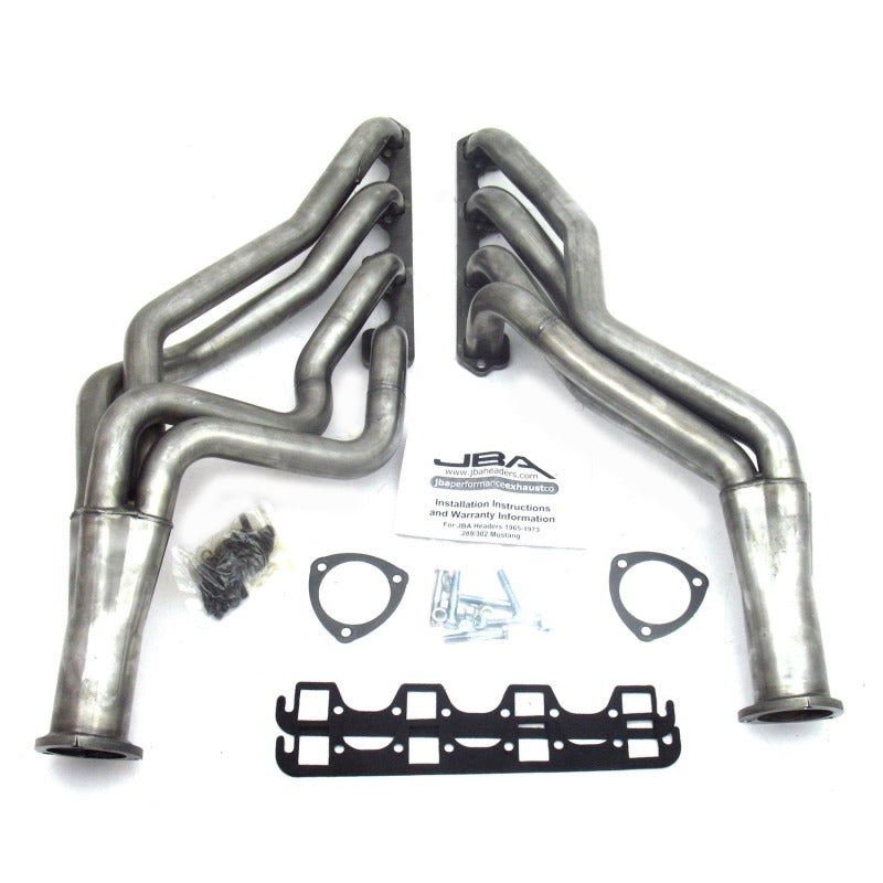 JBA 65-73 Ford Mustang 260-302 SBF 5 Speed T5/T56 1-3/4in Primary Raw 409SS Long Tube Header