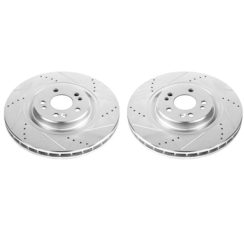 Power Stop 00-03 Mercedes-Benz ML55 AMG Front Evolution Drilled & Slotted Rotors - Pair